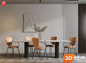 Dining Table Set Skp Files